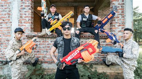 LTT Nerf War : Two SWAT SEAL X Warriors Nerf Guns Fight Mr .